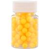 Yhenlovtt Perline galleggianti in silicone morbido al sapore di mais da pesca, 8 mm/10 mm/14 mm, quantità assortite per bottiglia, compatibile con esche (8 mm grande)