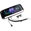 Yhenlovtt Elettrico per interfaccia con display per 48 V 60 V 72 V Ebike con schermo tachimetro e 6 pin compatibile con bici LCD Efor Bike Motor Scooter Dig (senza parabrezza)