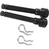 Yhenlovtt Clip a molla per freno a disco della bicicletta in lega per Xt 2pack oro/nero bulloni pinza con acciaio inossidabile (nero)