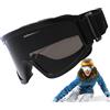 Generic Occhiali da snowboard - Occhiali da sci | Occhiali da sci | Occhiali da snowboard | Occhiali da sci e snowboard per uomo e donna | Occhiali protettivi sportivi | Protezione UV anti-appannamento per