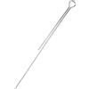 Yhenlovtt 50 pezzi argento fai da te rotante paillettes in acciaio inox 65 cm e 75 cm asta spinner per esche da pesca (65 mm)