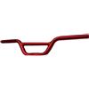 Yhenlovtt Manubrio compatibile con bici per bambini, in lega, larghezza 520 mm, diametro stelo per bambini, con riser da 222 mm, nero, argento, viola, rosso (rosso)