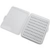 Yhenlovtt Scatola per ami da pesca a mosca, trasparente, design impermeabile con inserto in schiuma, grande capacità, per organizer sottile in S, M, L, S (M)