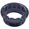 Yhenlovtt Anello di bloccaggio per cassetta bicicletta, in lega di alluminio CNC, antiscivolo, per microspline, 12 velocità, leggero per modello da 32 x 13 mm, resistente alla ruggine (nero)