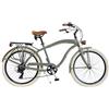 Via Veneto by Canellini Bicicletta Bici Citybike CTB Uomo Vintage American Cruiser Retro Via Veneto Alluminio (verde opaco)