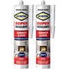 Bostik Super Sigillante Caminetti & Stufe resistente alle alte temperature fino a 1250°C cartuccia 530gr (Confezione da 2)