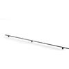 GTV Maniglia per Mobili LINEA - Maniglione a Barra in Alluminio 1200 mm, Maniglia Cucina Armadio Nero Opaco, Interasse 2x512 mm, Zigrinato, Moderno