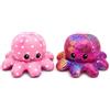 Generisch Peluche polpo reversibile, 20 cm, polpo di peluche con due emozioni, morbido peluche - regalo per bambini (rosa)