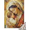 CTJQHVKZ Gioco Educativo da 1000 Pezzi Madonna con Bambino: Madonna che Bacia il Bambino per Adulti Adolescenti Cartone Premium 100% Riciclato 52x38cm/1000 pezzi