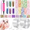 Giugio Set di 38 pezzi di nastro adesivo Nano Tape Bubbles, set di nastro biadesivo fai da te, nastroadesivo gonfiabile, nastroadesivo gonfiabile, nastroadesivo Nano Tape senza tracce con adesivi g