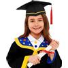 Generico 4 Pezzi Set toga laurea bambino Toga e Tocco per Bambini Costume da Laureato con Stola Cappello Nappina 2026 Abito Diploma Asilo Scuola Materna Primaria Kit Completo Graduazione 2-12 Anni