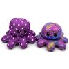 Generisch Peluche polpo reversibile, 20 cm, polpo di peluche con due emozioni, morbido peluche - regalo per bambini (viola)
