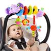 Funsland Giocattolo a Spirale Passeggino Neonato - Giochi Passeggino Neonati Regalo per 0 3 6 Mesi, Peluche Giocattolo a Spirale per Culla Neonato/Seggiolino Auto, Viola Elefante