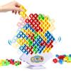 TLHWIN Gioco Tetra Tower, gioco Tetris Balance Toy, giochi da tavolo impilabili Tetra Tower Balancing, blocchi da costruzione, giocattoli puzzle, compleanni per bambini e adulti. (64PCS)
