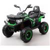 WITIT INTERIORS WITIT Auto Automobile ELETTRICA Radiocomandata Macchina ATV off-Road per Bambino Bambina Bambini XSDU-007 12V 7Ah Verde o Rosa 4 Motori, Bluetooth, USB, LED, Telecomando, carico Massimo 30 kg (Verde)