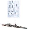 NATEFEMIN 1: 400 Scala Italia Muzio Attendolo Light Cruiser 3D Paper Model Fighter Modello Militare Diecast Nave Modello per Collezione (Kit Non Assemblato) Display Modello