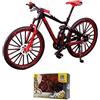 EIMZU Mini Finger Bikes, Modellino di Bicicletta in Lega di Zinco 1:10, Della Bicicletta Della Lega Modellin, Finger Mountain Bike Modello