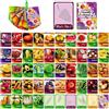 Generico Schede flash prescolari, Schede per abbinare frutta e verdura | Set di 45 flashcard alimentari per bambini che imparano i giocattoli,Set di carte flash per bambini con carte tascabili per l'apprendime