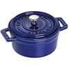 STAUB 0,275 qt, Mini Cocotte rotonda, blu scuro