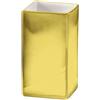 Kleine Wolke # 5065 125 852 - Bicchiere da Bagno Rettangolare della Gamma Glamour in Porcellana Dorata, Colore: Dorato/Bianco