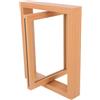 DFGBAPKBL Girevole Cornici Cornice girevole galleggiante Portafoto verticale rustico in legno bifacciale for decorazione da tavolo scrivania