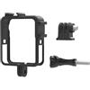 yanwuwa Telaio per fotocamera sportiva custodia protettiva che supporta attacchi esterni come dispositivo audio e microfono di illuminazione a sgancio rapido