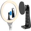 HAFOKO Magnetico Treppiede Supporto Adattatore Base 360°Girevole Universale Supporto Treppiede Telefono per Riempi il Treppiede Leggero Supporto Magnetico Fotocamera Compatibile per iPhone 15 14 13