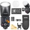 Godox V100-S V100 S Testa Rotonda Fotocamera Flash Camera FLash 2.4G Wireless TTL Speedlight Strobe 100Ws HSS 1/8000s con Batteria Agli Ioni di Litio per Fotocame Sony