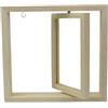 DFGBAPKBL Girevole Cornici Cornice for foto con rotazione di 360 gradi for senza sbavature girevole in legno Artigianato Ornamento da tavolo Decorazioni for la casa