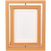 DFGBAPKBL Girevole Cornici Cornice commemorativa in legno for foto girevole staccabile su entrambi i lati for personalizzata durevole Decorazione da tavolo(Light brown)
