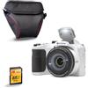 Kodak Pixpro AZ255 - Fotocamera Bridge da 16 MP con zoom ottico 25x + custodia protettiva + scheda SD da 32 GB - video Full HD 1080p, grandangolo 24 mm, stabilizzatore, schermo LCD da 3 - bianco