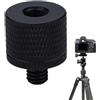 Generic Adattatore a vite per fotocamera, convertitore in lega di alluminio da 1/4 a 3/8, set di connettori fotografici professionali, da studio ad alta resistenza, strumento versatile per proiettori