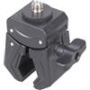 Bbajszx Supporto a morsetto da 15-45 mm per apparecchiature da studio con vite da 3/8 pollici compatibile per accessori per fotocamera Morsetto per fotocamera con luce a LED