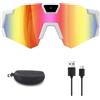 Generico Occhiali da Sole Action Camera, 4K HD, Smart Glasses con Registrazione Video e Audio, Mini Action Camera Indossabile per Ciclismo e Attività Outdoor (Colorful-2,64G)