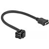 Delock Keystone Modulo HDMI femmina 110° > HDMI femmina con cavo nero