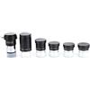 VBXCMLDPO Oculare Barlow 2X con set di oculari Plossl da 6,3 mm, 10 mm, 12,5 mm, 20 mm e 32 mm, accessori per telescopio da 1,25 pollici compatibili con, Orion e, filettatura