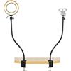 Acetaken Webcam Streaming Light, supporto per webcam con anello da 6 , kit di montaggio per webcam USB per webcam Logitech C920s C920 C930e C922x C930 C922 C925e C615 Brio - doppio braccio da 25