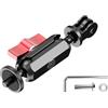OSNIYAW Testa snodata adattatore connettore per supporto a gabbia per fotocamera, accessori per illuminazione video, supporto di miscelazione in alluminio