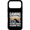 Dog Father Gamer Pup Lover Custodia per iPhone 17 Pro Max Gioco Cane Papà Vittoria Schermo E Scodinzolante Code