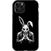 Animali Gotici E Regali Gotici Grunge Custodia per iPhone 11 Pro Coniglio Gotico Raccapricciante, Coniglietto Horror,