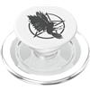Raven Crow Bird Animal Feather fly smart afferrando Raven afferrando Crow Bird PopSockets PopGrip per MagSafe