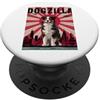 Australian Shepherd Puppy Lover PS Divertente retrò giapponese Dogzilla Australian Shepherd Dog Lover PopSockets PopGrip Adesivo