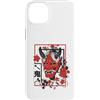 The Modish Bunker - Streetwear Harajuku Custodia per iPhone 14 Plus Harajuku Japanese Aesthetic Red Oni Demon Mask