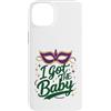 Mardi Gras PS Custodia per iPhone 14 Plus Ho ricevuto lannuncio di gravidanza del bambino rivelato Mardi Gras