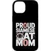 Siamese Cat Mama Feline Lover Funny Custodia per iPhone 14 Orgoglioso gatto siamese mamma