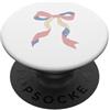 Ribbon Bow Threads Coquette Nastro Fiocco Pastello Estetico Morbido Ragazza Delicato PopSockets PopGrip Adesivo
