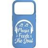 Retro Music Design Custodia per iPhone 17 Pro Music Feeds The Soul Cuffie Amante della musica