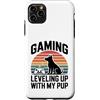 Retro Gaming Mom Puppy Gamer Squad Custodia per iPhone 11 Pro Max Gioco di livellamento con il mio cucciolo retrò