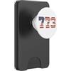 City & State Chicago Illinois 773 Codice area Residente Patriot Americano PopSockets PopWallet per MagSafe