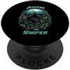 Diver Spearfishing Pesca subacquea PopSockets PopGrip Adesivo